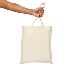 Load image into Gallery viewer, The Mid-South Maze Blue Polka Dotted Corn Cotton Canvas Tote Bag
